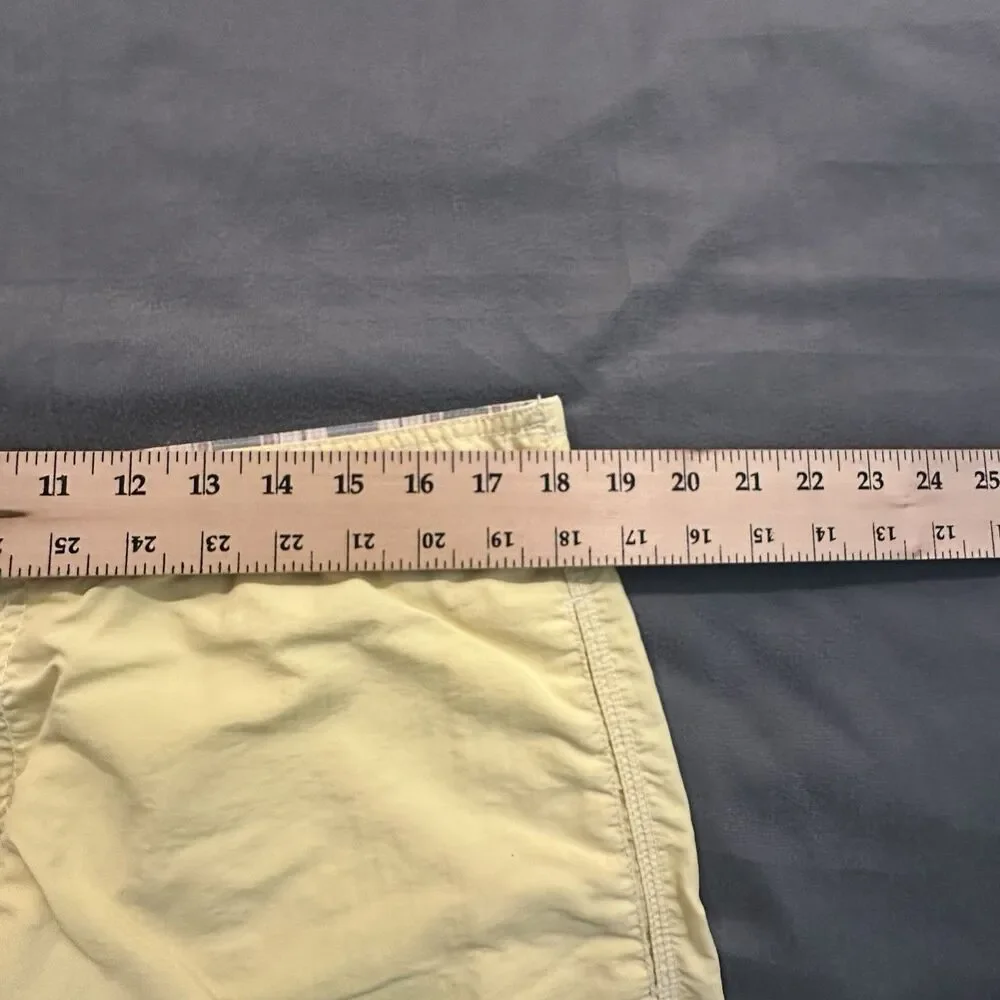 Vintage 90s Polo Ralph Lauren Board Shorts Mens L Yellow Swim Trunks Drawstring